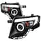 Spec-D Tuning 07-10 Ford Edge Projector Headlight Black Housing 2LHP-EDG07JM-TM - alternate 1